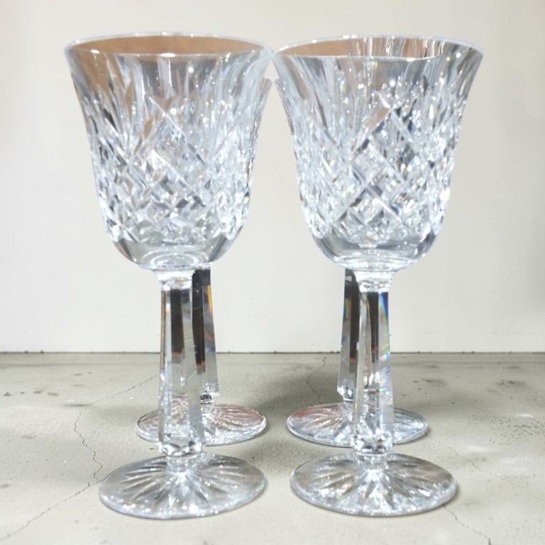4 Waterford "Lismore" Water Goblets (1 of 4)