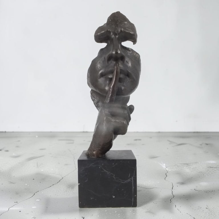After: Salvador Dali Bronze "Hush Up" (1 of 6)