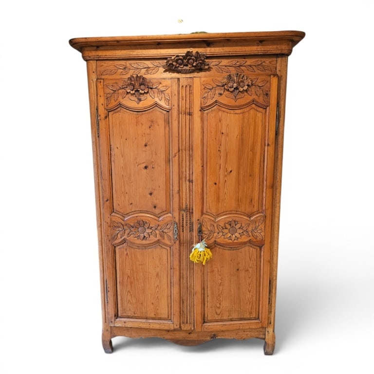 18/19th C. French Pine Armoire (1 of 5)