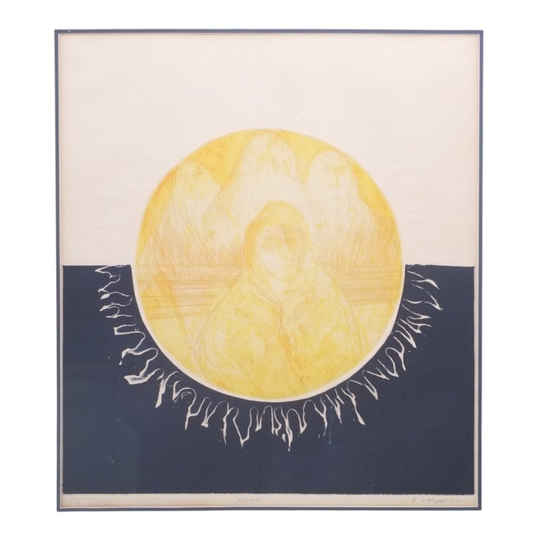 B. Campbell Color Lithograph "Eclipse" - 2
