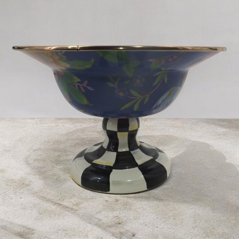 MacKenzie-Childs Lapis Flower Market Compote (1 of 5)