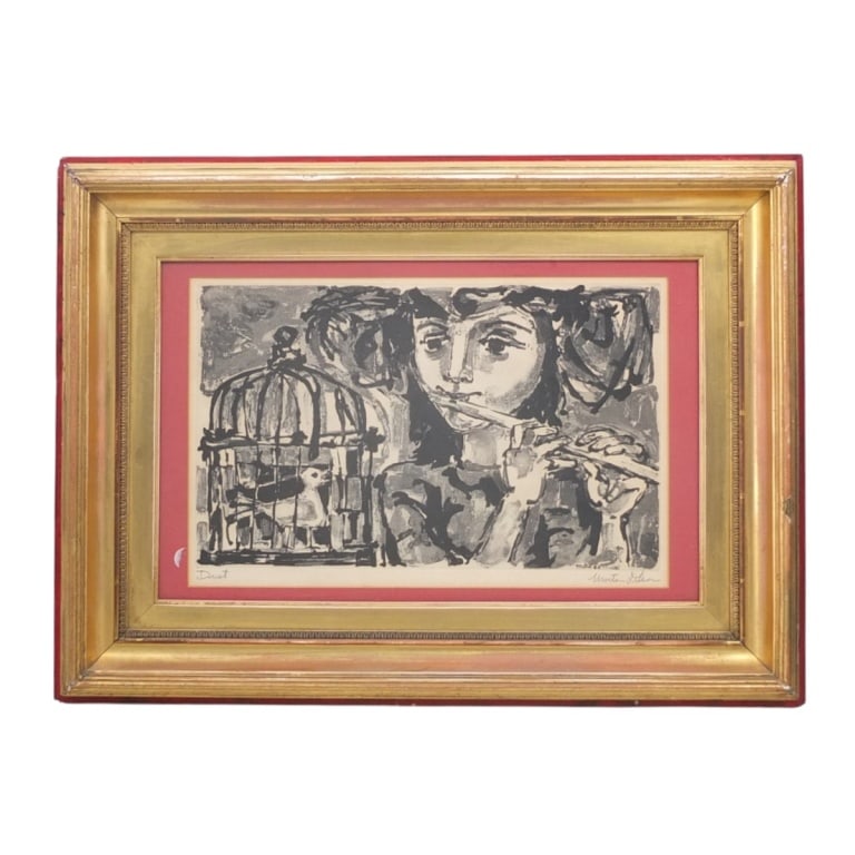 Morton D Levin AAA Etching "Duet" Signed