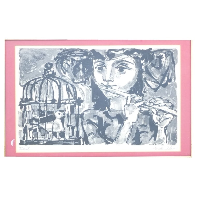Morton D Levin AAA Etching "Duet" Signed - 2