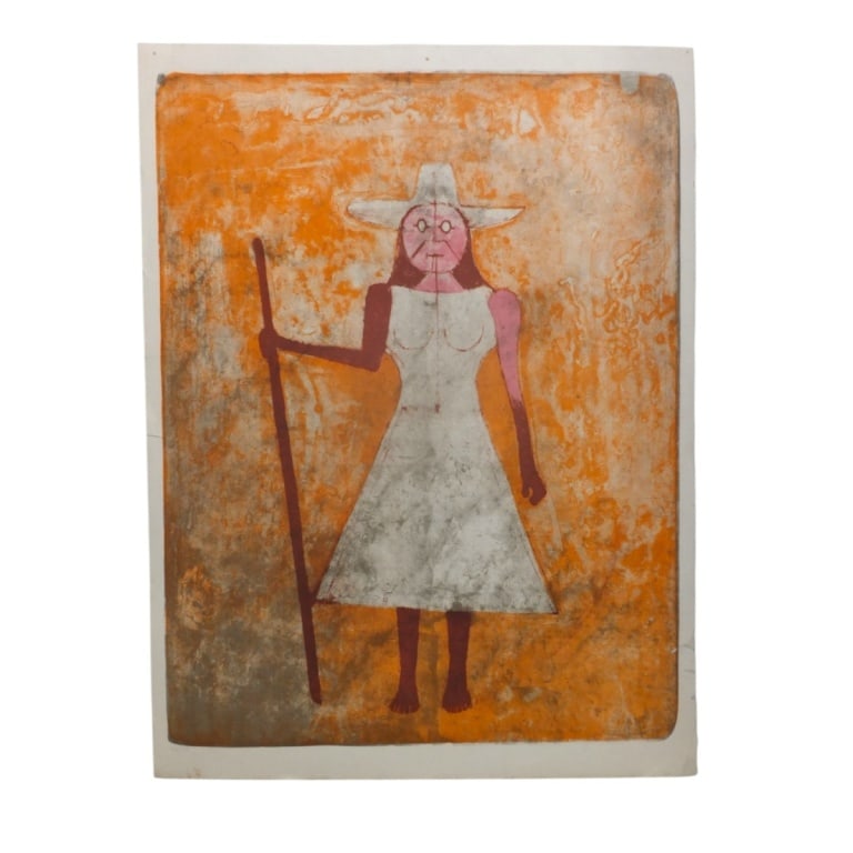 Rufino Tamayo Color Lithograph "La Campesina" (1 of 2)