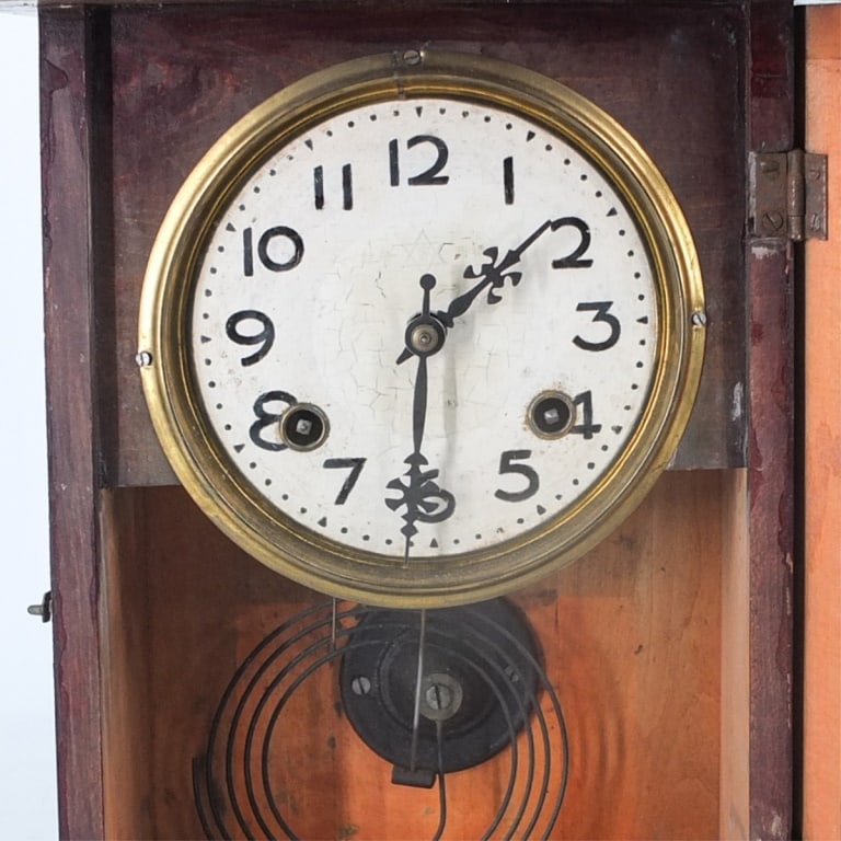 Antique Continental School Mantle Clock - 6