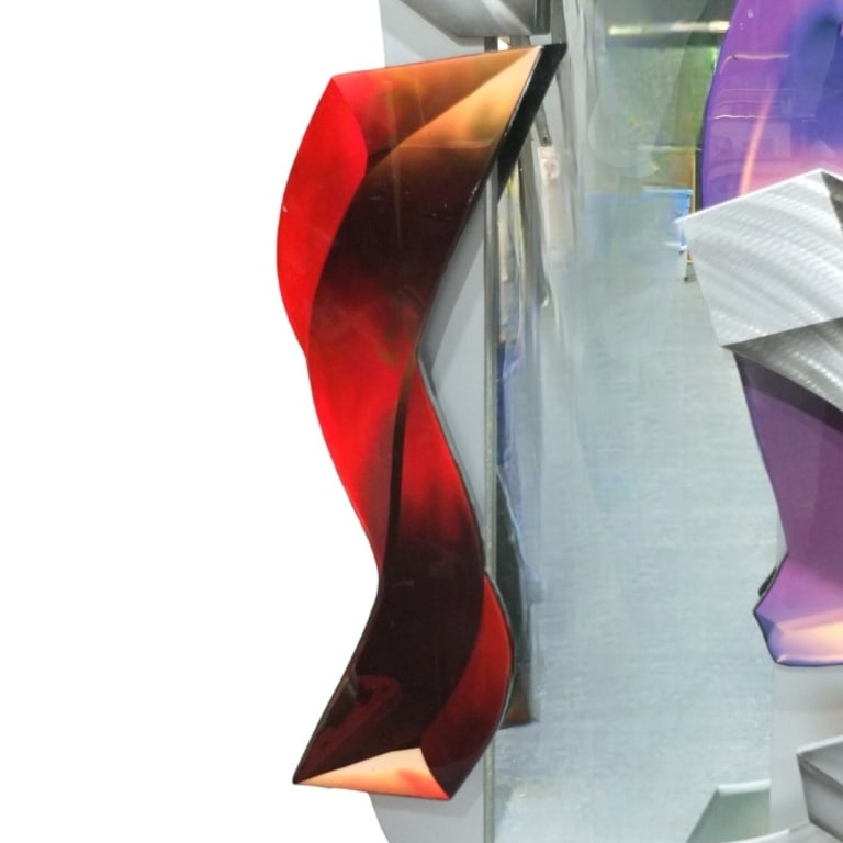 Large Signed Postmodern Mirror - 4
