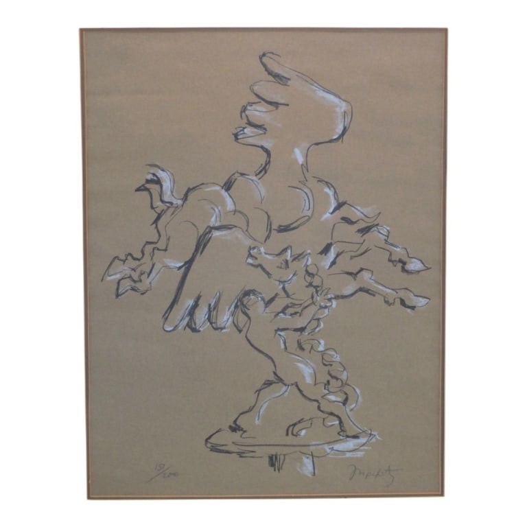 Jacques Lipchitz Lithograph "Taming Pegasus" - 2