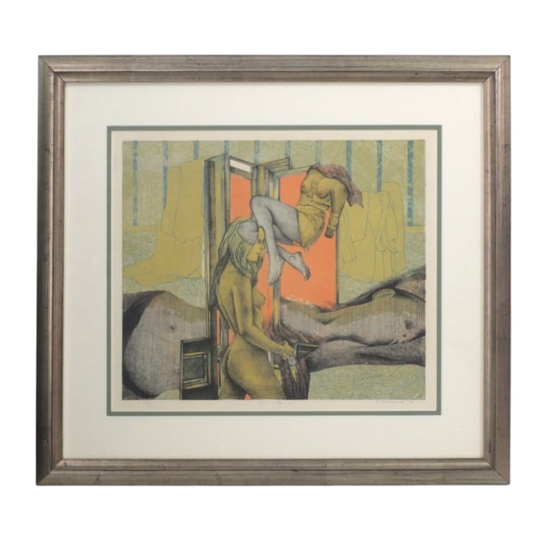Fumio Tamura Color Lithograph "Dreams": Fumio Tamura (Japanese, b. 1941) Color Lithograph "Dreams". Pencil signed, dated '70, titled (in Japanese) and numbered 6/30 Condition: Good condition. Estimate 150 - 1000 Domestic shipping Third
