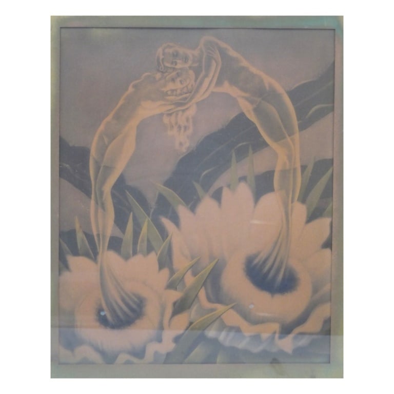 2 Vintage Art Deco Offset Lithographs - 4