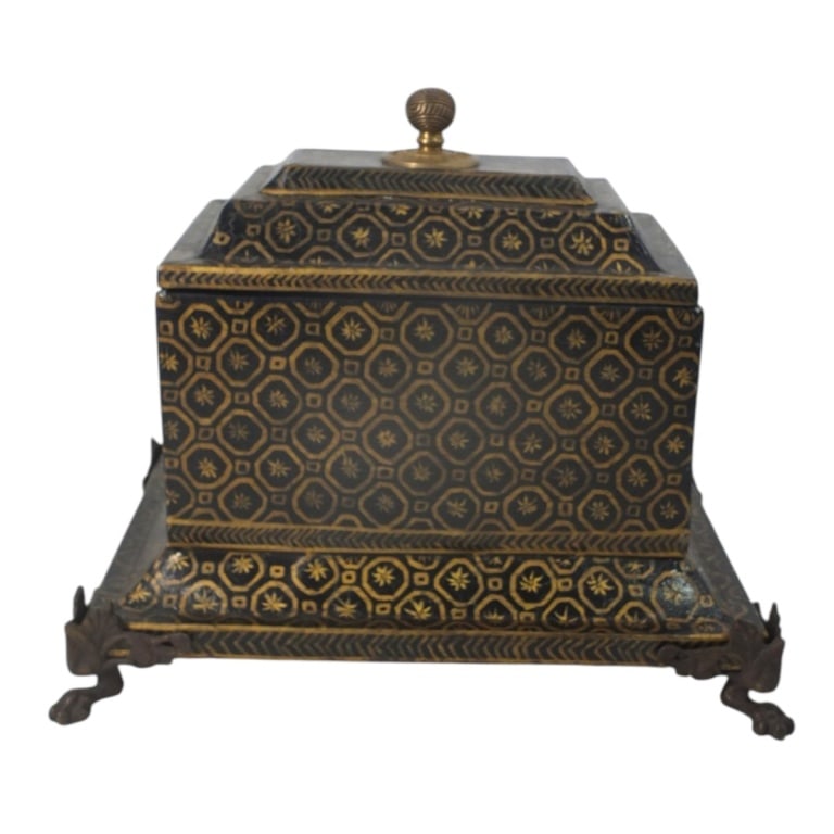 Impressive Spanish Revival Tole Ware Casket Box (1 of 7)