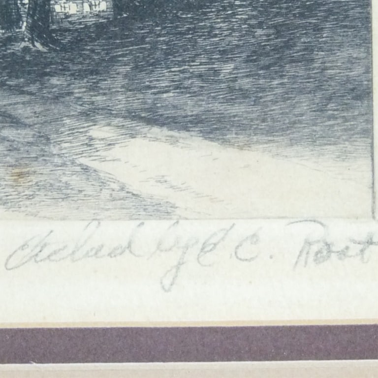 Ernest C Rost Etching "Chelad.." Signed - 3