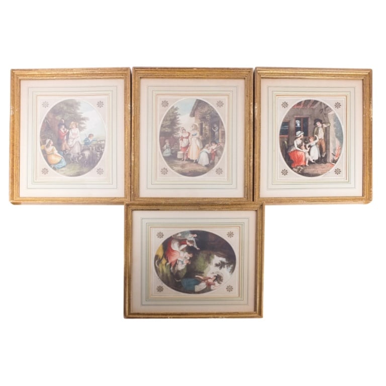 L. Dupont 4 Hand-Colored Stipple Engravings (1 of 7)