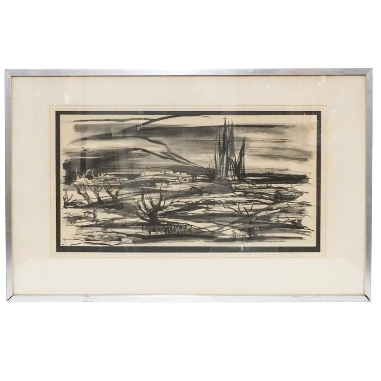Joseph Donaldson Watercolor "Landscape" (1 of 4)