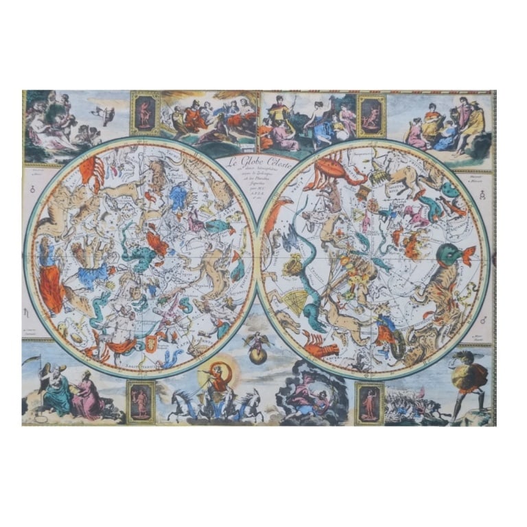 Antique Hand-Colored Map "Le Globe Celeste" - 2