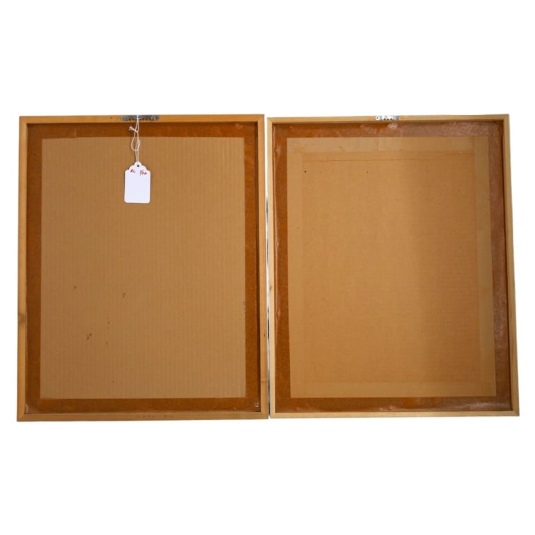 2 Framed Decorative Chinese Offset Lithographs - 4