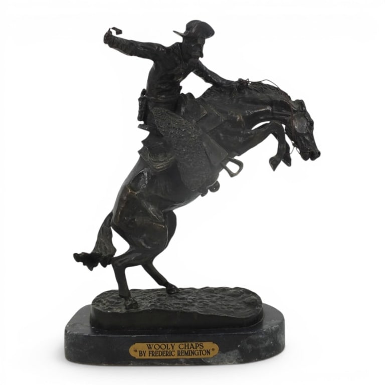 After Frederic Remington Bronze "Wooly Chaps" (1 of 5)