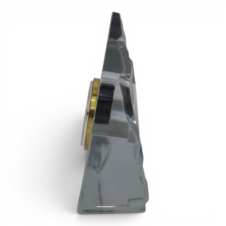 Daum Crystal "Pyramid" Table Clock - 3