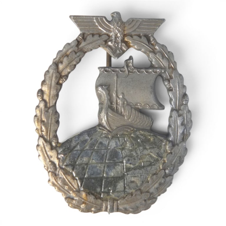 German WWII or Later Auxiliary Cruiser Badge (1 of 2)