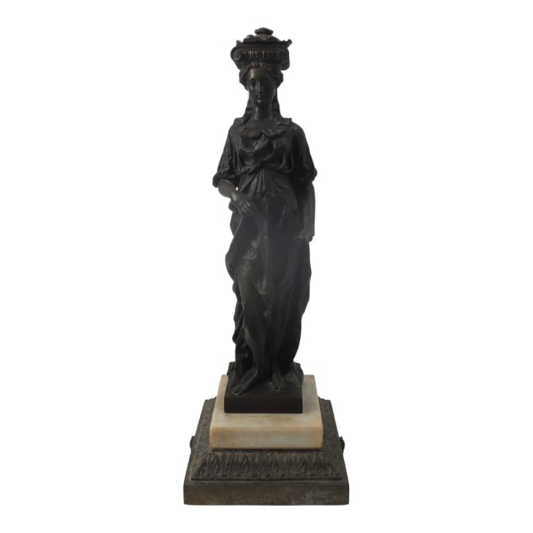 Antique French Classical Bronze Sculpture (1 of 4)