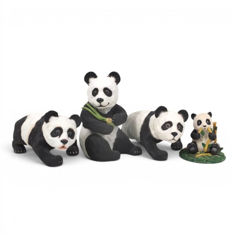 Boehm Porcelain Figures, 3 Piece Panda Group (1 of 9)