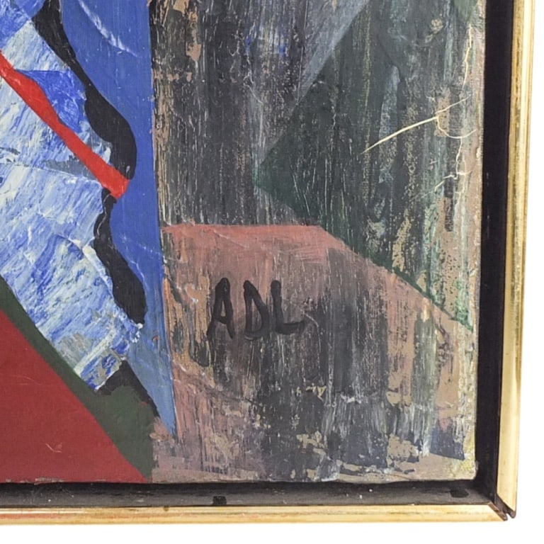 Mid Century O/C Signed A.M. - 2