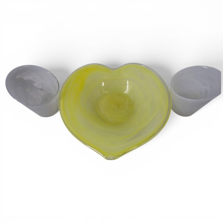 3 Pc Vintage Murano Art Glass Tabletop Lot (1 of 5)