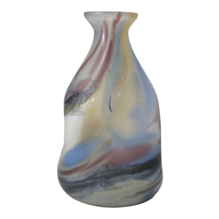 Mid Century Encased Art Glass Vase. (1 of 5)