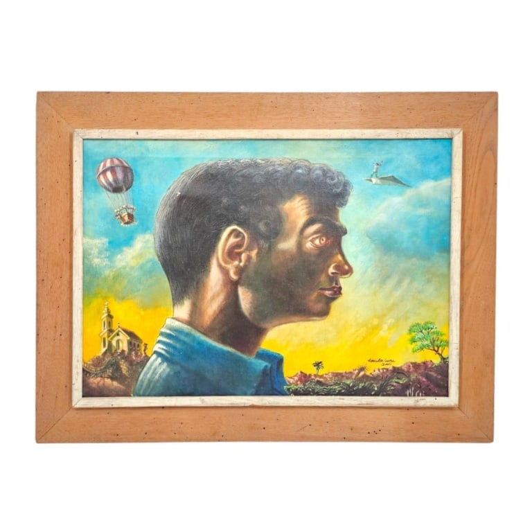 Contemporary Cuban Surrealist Egg Tempera/Canvas (1 of 7)
