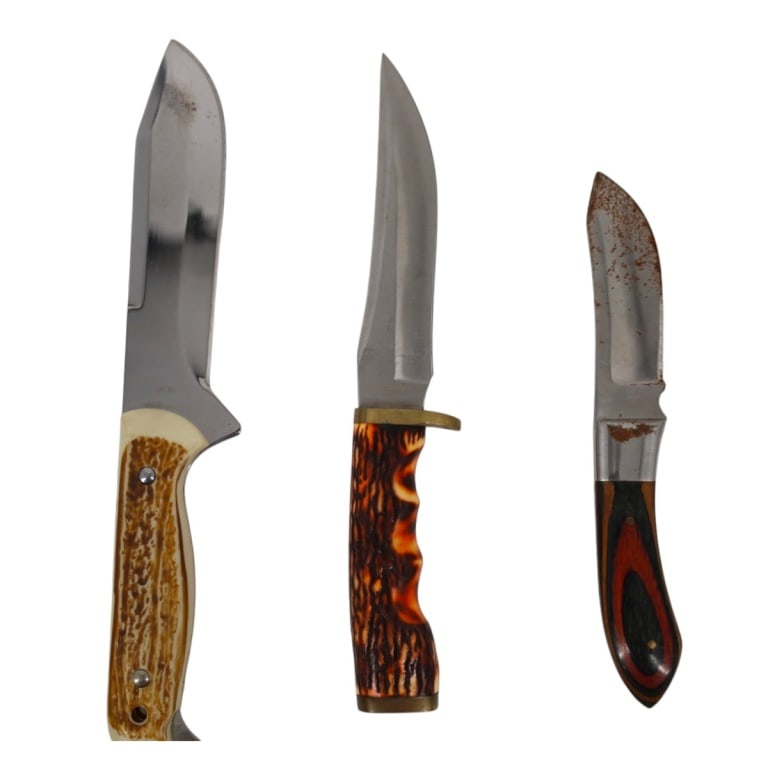 (3) Vintage Fixed Blade Knives - 2