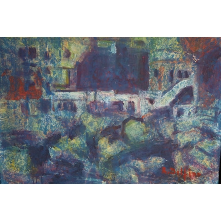 Raffaele Delfino O/C "Architectural Abstract" - 4