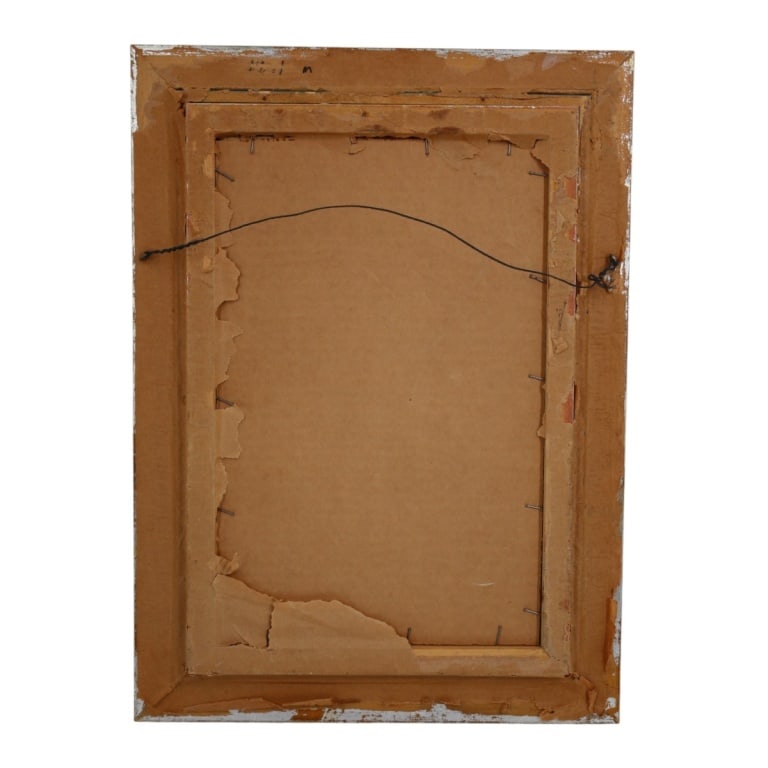 E. Longe Vintage Mixed Media, Abstract Composition - 5