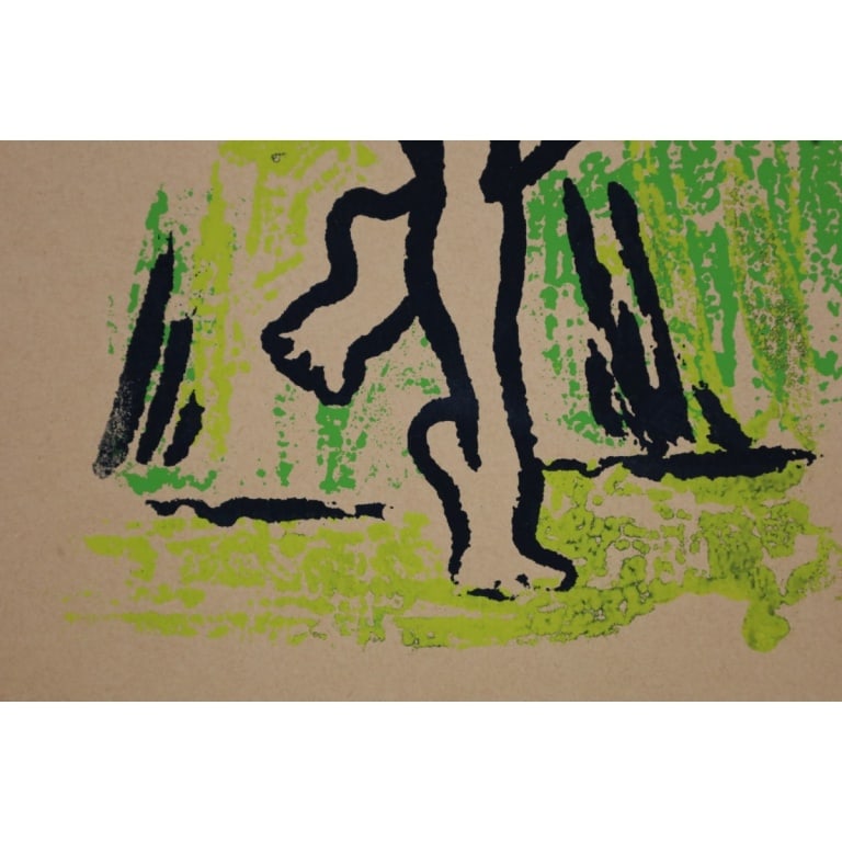 Mid Century Expressionist Lithograph "Dancer" - 5