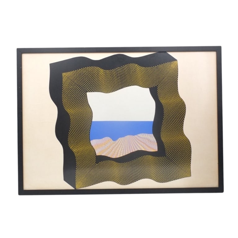 Style of Lichtenstein "Ben-Day Dot" Pop Art Litho (1 of 5)