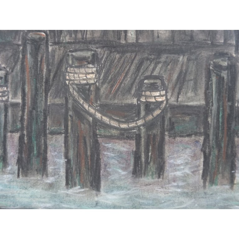 MCM Nautical Pastel on Board "Dockside" - 4