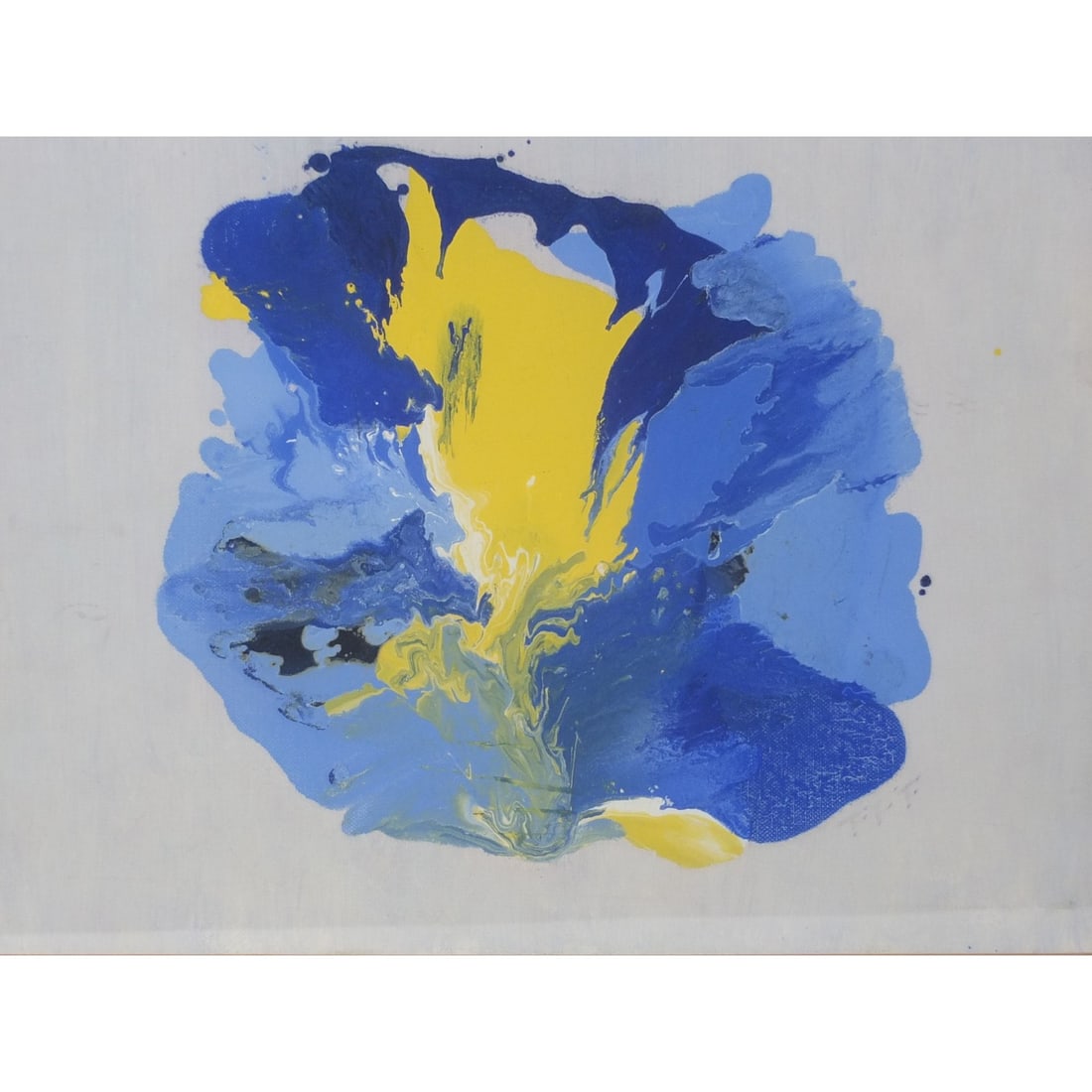 Contemporary Acrylic/Canvas Abstract Composition - 3