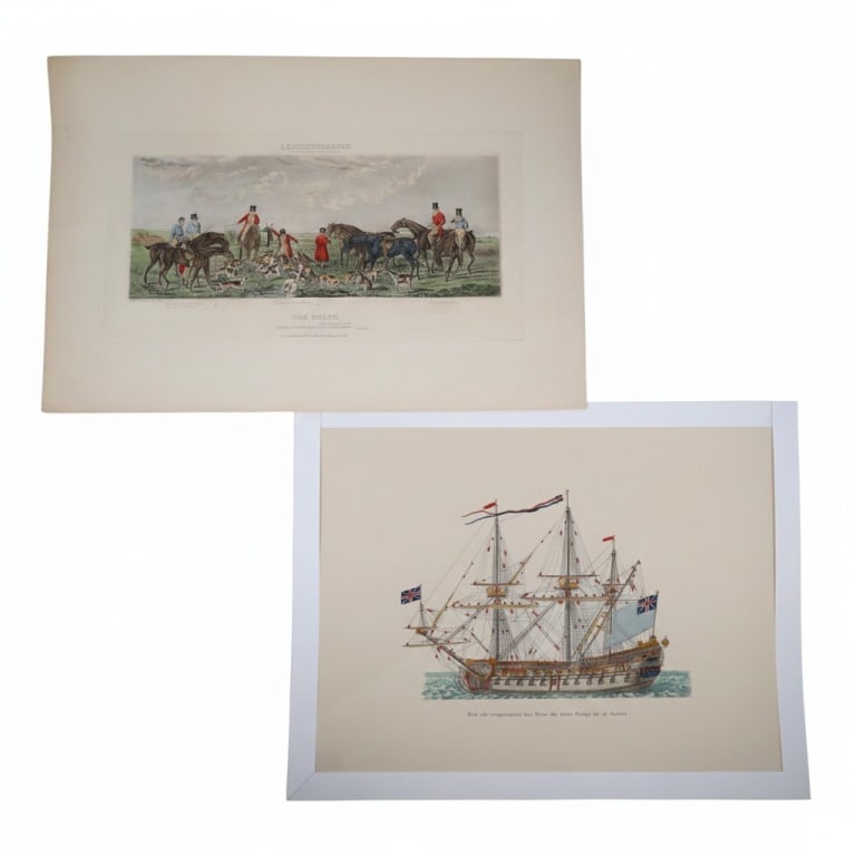 2 Vintage Hand-Colored Engravings British Subjects (1 of 6)