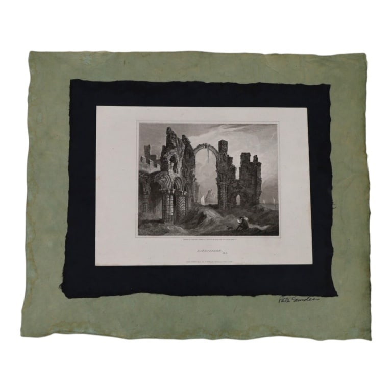 Antique Engraving "Lindisfarne Priory" Collage (1 of 4)