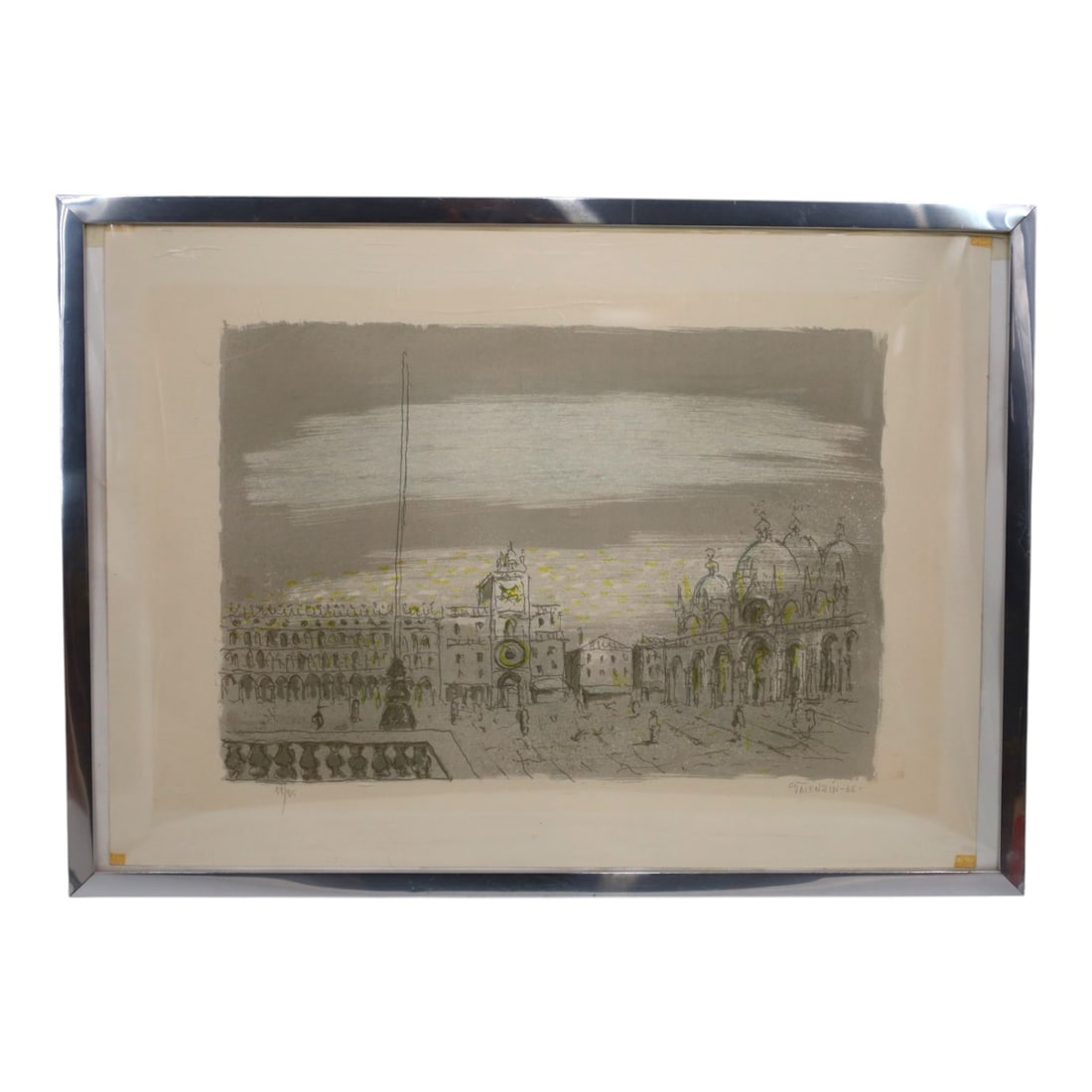 Giorgio Valenzin Lithograph "St Mark's Venice" '68 (1 of 4)