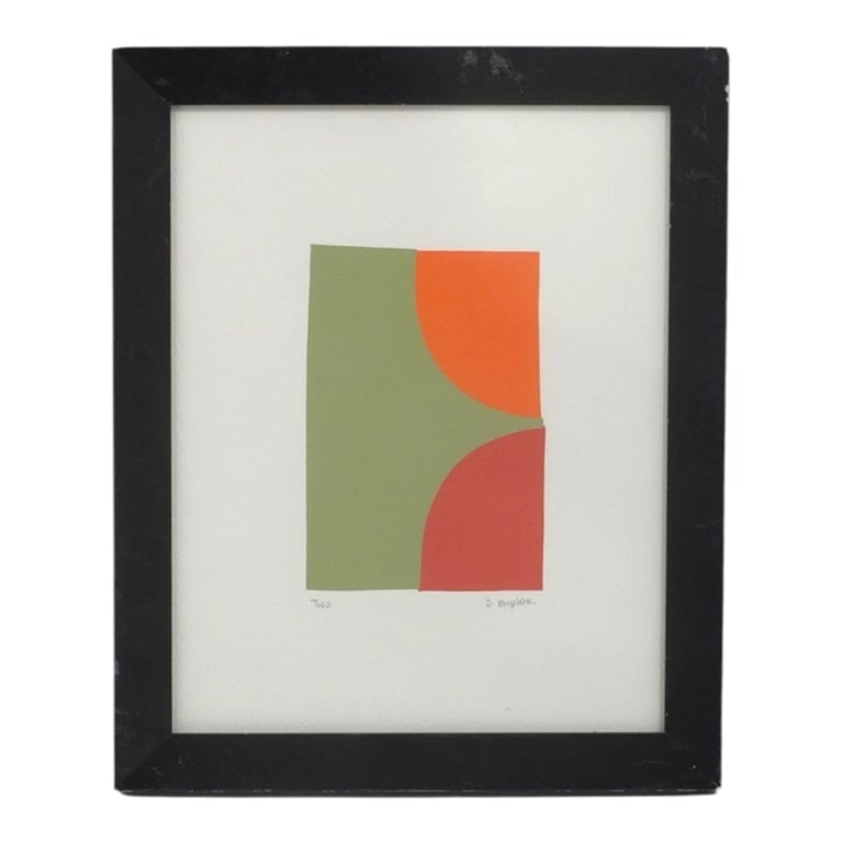 Denise Duplock Geometric Serigraph "Two" (1 of 4)