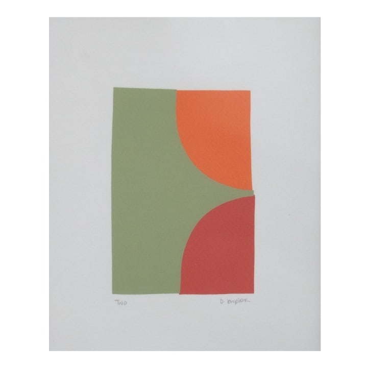 Denise Duplock Geometric Serigraph "Two" - 2