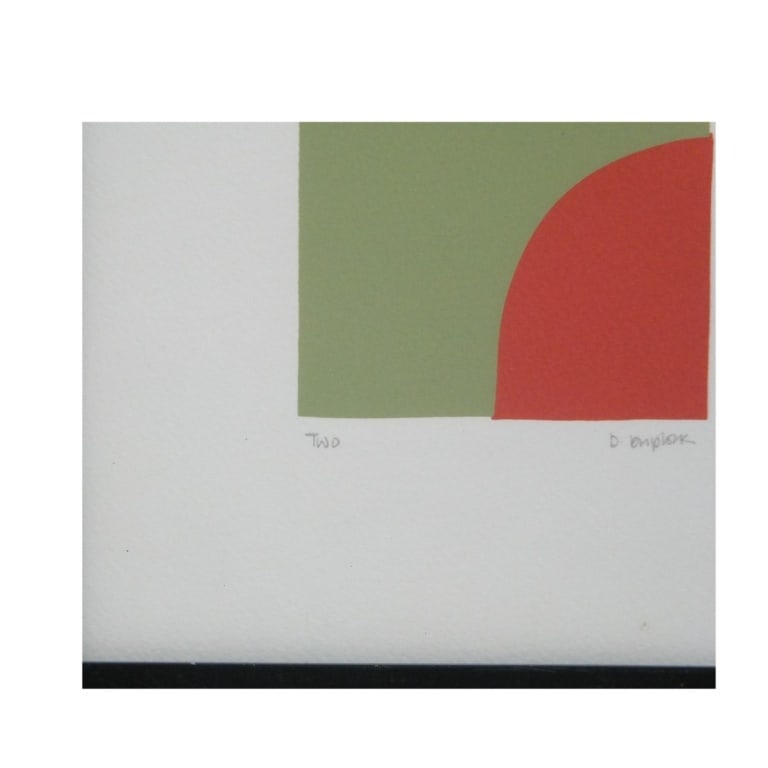 Denise Duplock Geometric Serigraph "Two" - 4