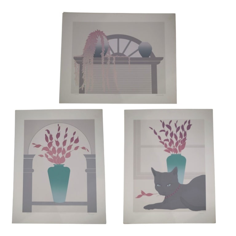 Leonardo, 3 Post Modernist 1980's Serigraphs (1 of 7)
