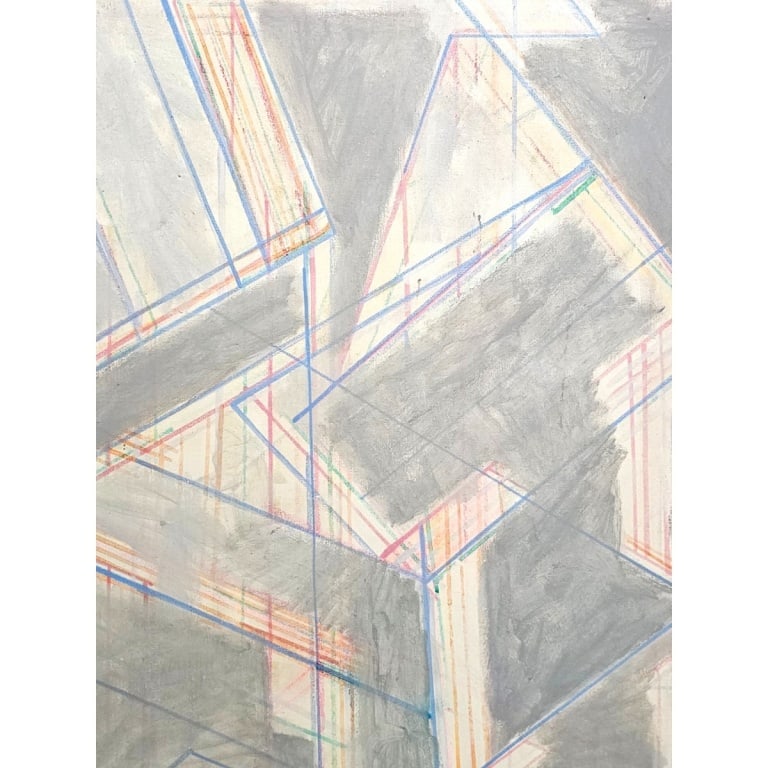 David Rubello Acrylic/Canvas "Linear Changes #5" - 2