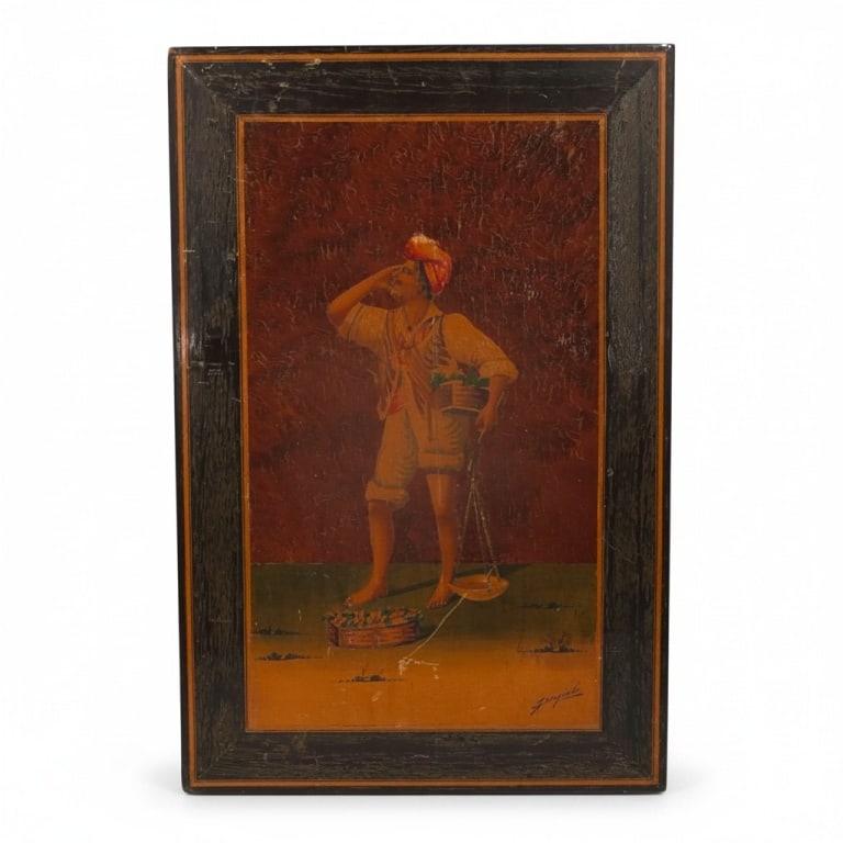 Almerico Gargiulo Fruitwood Marquetry Panel (1 of 3)