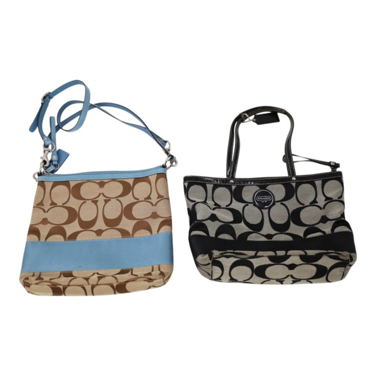 2 Coach Signature Strip Monogram Purses (1 of 5)