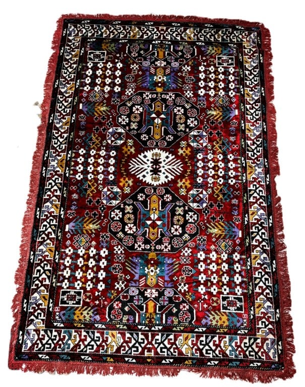 Vintage Wool Caucasian Rug 57" x 90" (1 of 5)