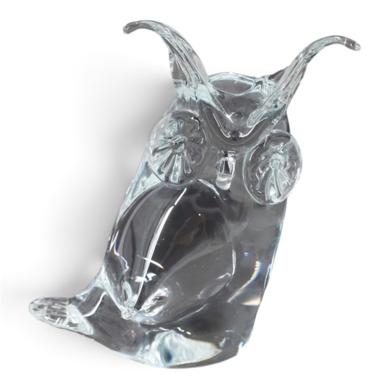 Mid Century Licio Zanetti Art Glass Owl Figure (1 of 3)
