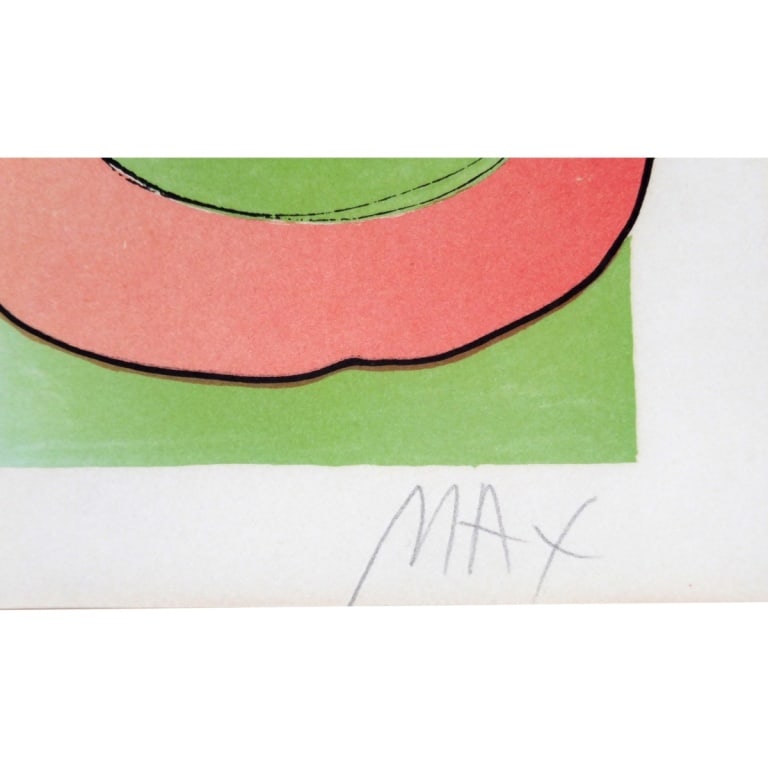 Peter Max Lithograph "Three Lords and Runner" - 4
