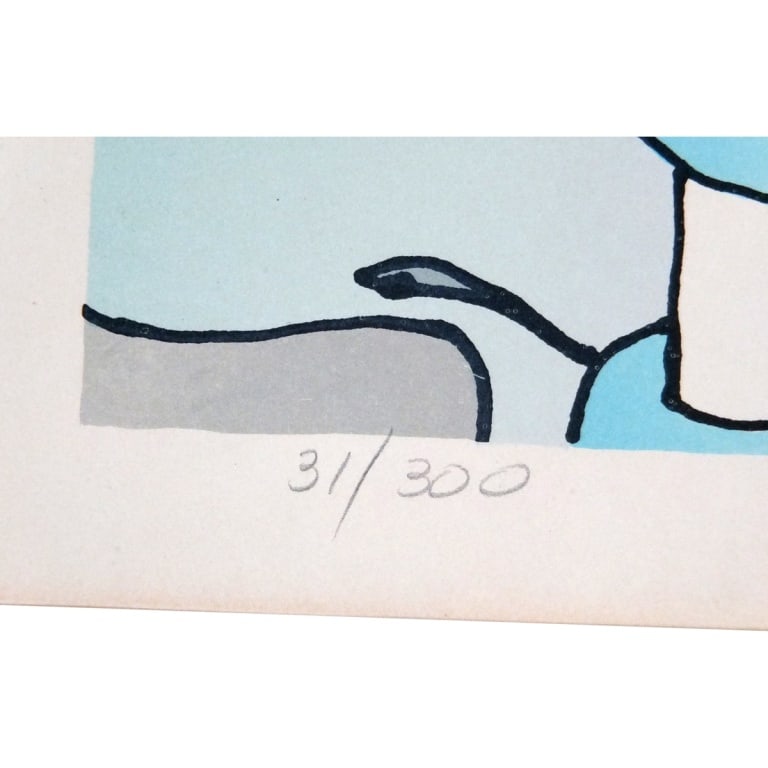 Peter Max Lithograph "Three Lords and Runner" - 5