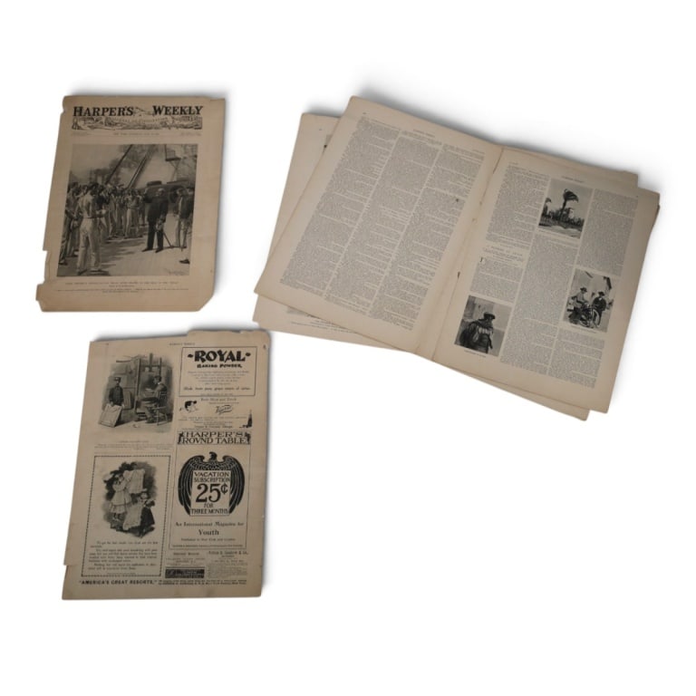 Harper's Weekly July 16, 1898 Spanish American War: Harper's Weekly Magazine - July 16, 1898, Spanish American War: Spanish forces in Santiago de Cuba agreed to the terms of surrender following the decisive American victories at San Juan Hill and the